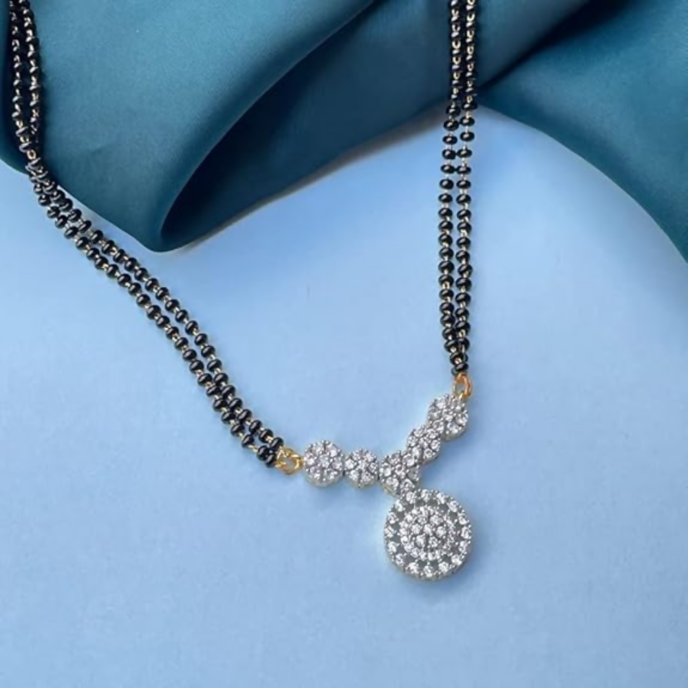 Wynona American Diamond Short Mangalsutra - Swadesiicart