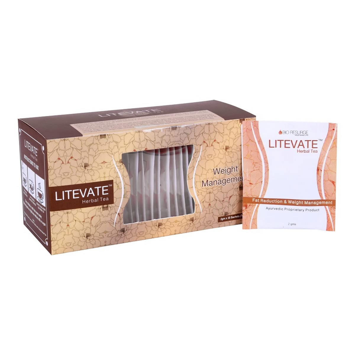 Bio Resurge Life Litevate Herbal Green Tea | Swadesiicart