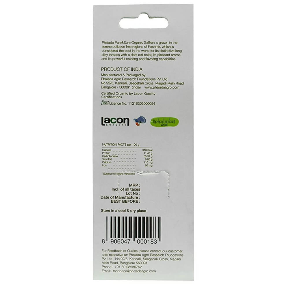 Pure & Sure Organic Saffron 5gm