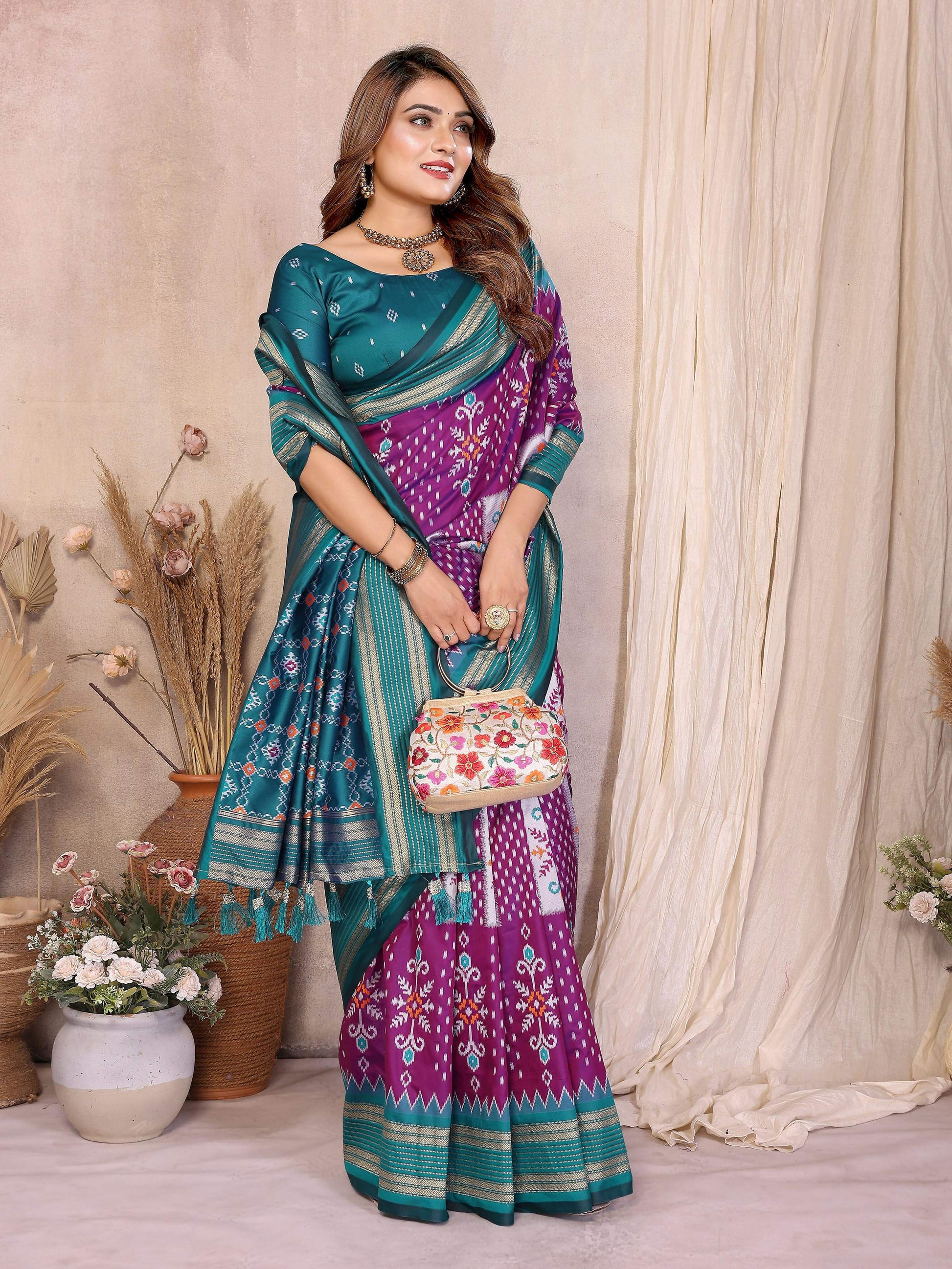 Aastha Fashion Wine Soft Silk Weaving Saree