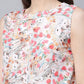 Ahalyaa Womens Pink Crepe Digital Print Floral Jumpsuit - Swadesiicart