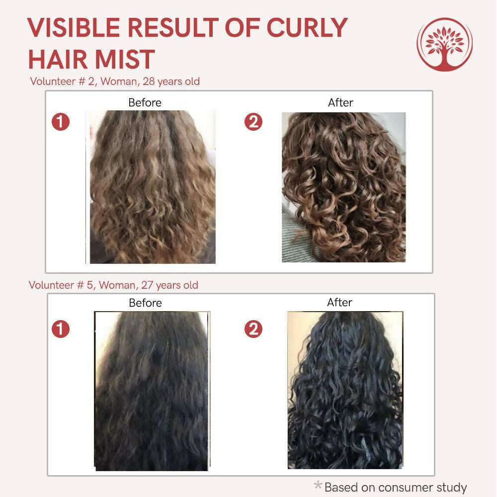 Ivory Natural Curly Hair Mist - Revitalize, Define, And Nourish Your Curly Hair | Swadesiicart