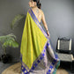 Joban Fashion Green Banarasi Soft Silk Woven Butti Saree | Swadesiicart