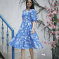 Aayaa Designer Printed One Piece Dress - Multi Color