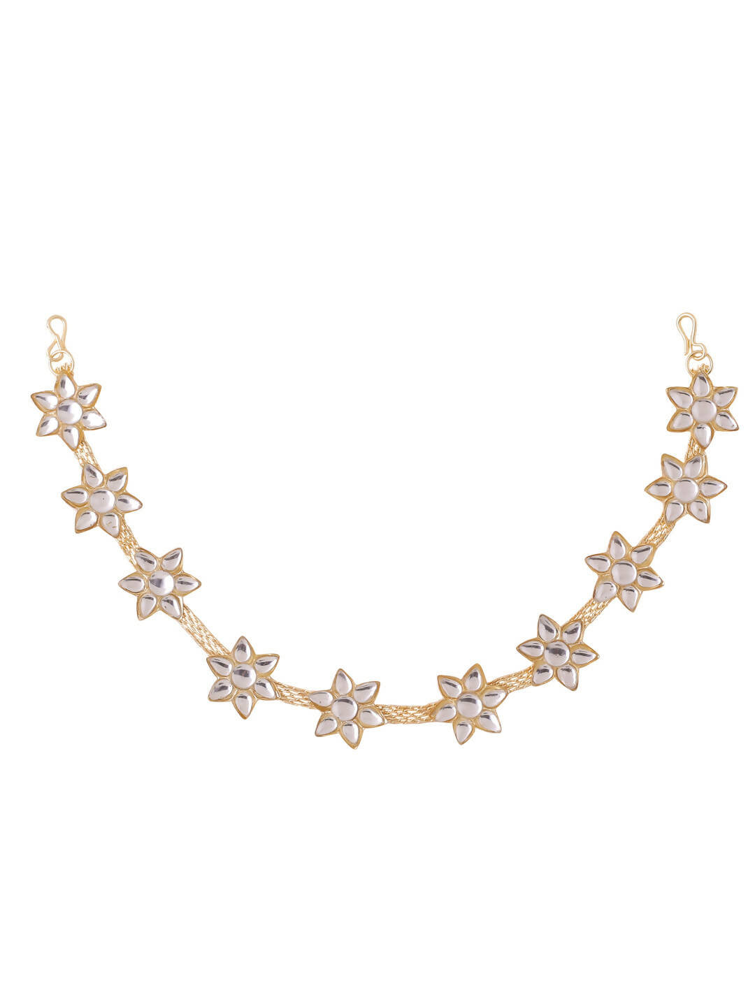 NVR Women's Gold-Polished Traditional Trending Matha Patti | Swadesiicart