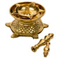 Spillbox Gold-Toned Brass Kachua Fancy Diya Pooja Essential | Swadesiicart
