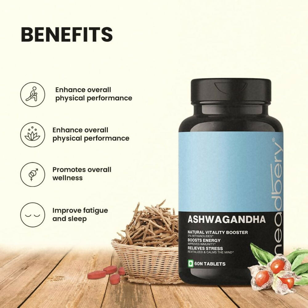 Meadbery Ashwagandha Tablets - Swadesiicart