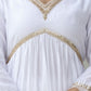 The52 White Women's Gorgeous Embroidered Chanderi Fabric Straight Kurta, Pant and Dupatta Set - Swadesiicart