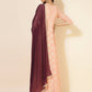 Janasya Women's Peach Georgette Foil Printed Festive Anarkali Kurta Set | Swadesiicart