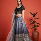 Jyoti Fashion Women's Black Heavy Chinon Sequins Embroidered Designer Lehenga Choli Set | Swadesiicart