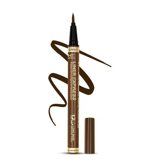 Insight Cosmetics Liner Express Eye Pen Smudge Proof Eye Makeup Brown - Swadesiicart