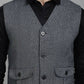 Even Apparels Solid Waistcoat - Grey | Swadesiicart