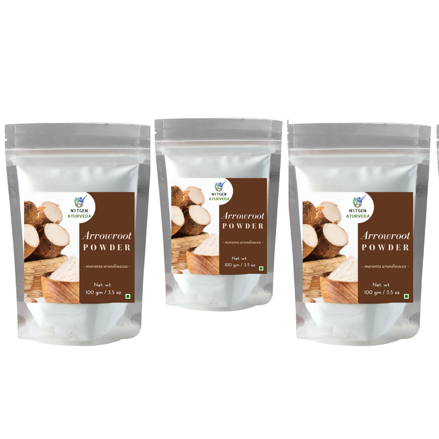 Nxtgen Ayurveda Arrowroot Powder - Oilcure Health & Beauty