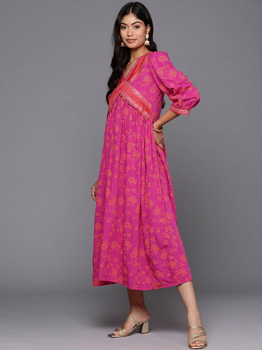 Ahalyaa Women's Traditional wear Lehnga Choli - Pink | Swadesiicart