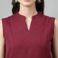 FIORRA Women's Maroon Rayon Silk A-Line Kurta Set - Swadesiicart