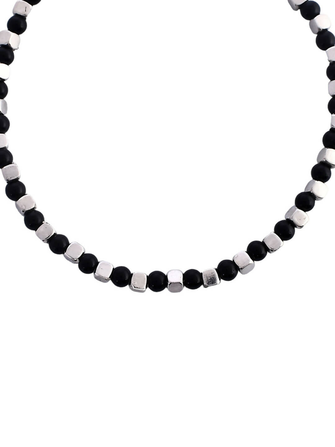 VOJ Women Black Color stainless steel Anklet - Swadesiicart