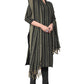 Black Cotton Jacquard Woven Unstitched Dress Material - Tanvi