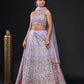 Jyoti Fashion Women's Light Purple Heavy Satin Silk Sequins with Thread Embroidered Designer Lehenga Choli Set | Swadesiicart