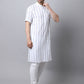 Even Apparels Beige Pure Cotton Men's Kurta With Band Collar | Swadesiicart