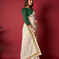 Vamsee White Georgette Designer Saree - Swadesiicart