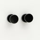 NVR Men's Black Rhodium-Plated Metal Studs Earring - Swadesiicart