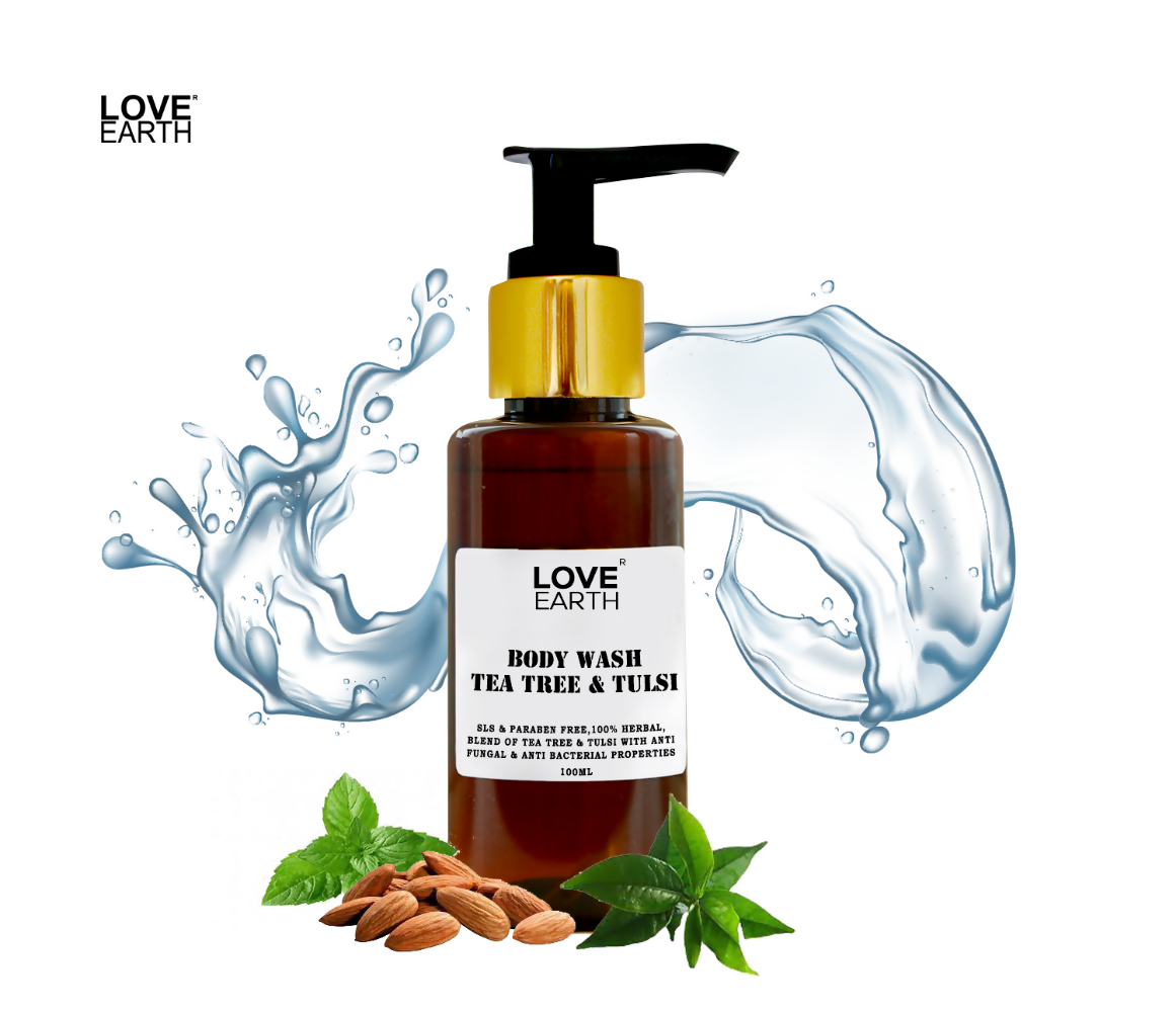 Love Earth Body Wash with Tea Tree & Tulsi - Swadesiicart