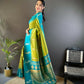 Joban Fashion Teal Peacock,Butti Banarasi Silk Sarees | Swadesiicart