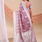 Shree Shyam Fashion Varnika Purple Linen Cotton Saree