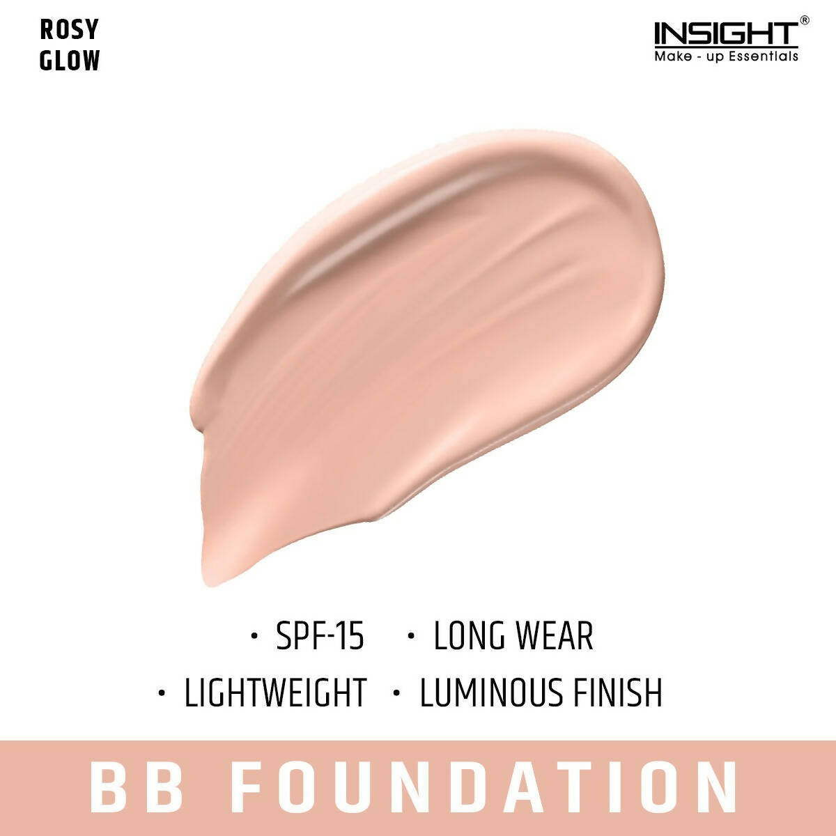 Insight Cosmetics SPF -15 SPF Foundation - Rosy Glow - Swadesiicart