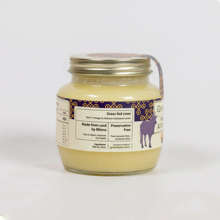 Gramiyaa Kangeyam A2 Cultured Cow Ghee | 100% Desi Ghee | Pure & Organic Ghee | Swadesiicart