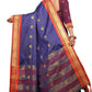 DEIANA'S Beautiful Designer Golden zari Soft Lichi Silk Saree - Purple - Swadesiicart