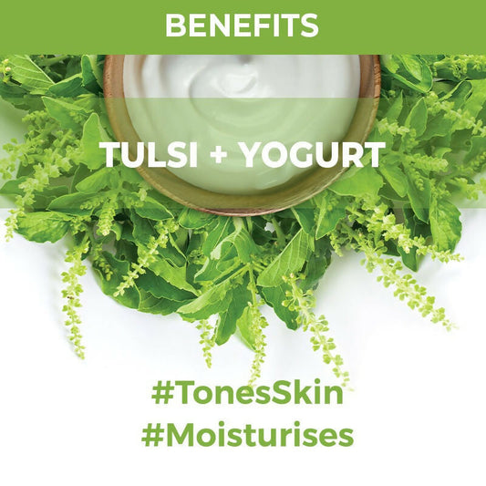 Nykaa Skin Secrets Indian Rituals Tulsi + Yogurt Sheet Mask For Clear & Moisturised Skin - Swadesiicart