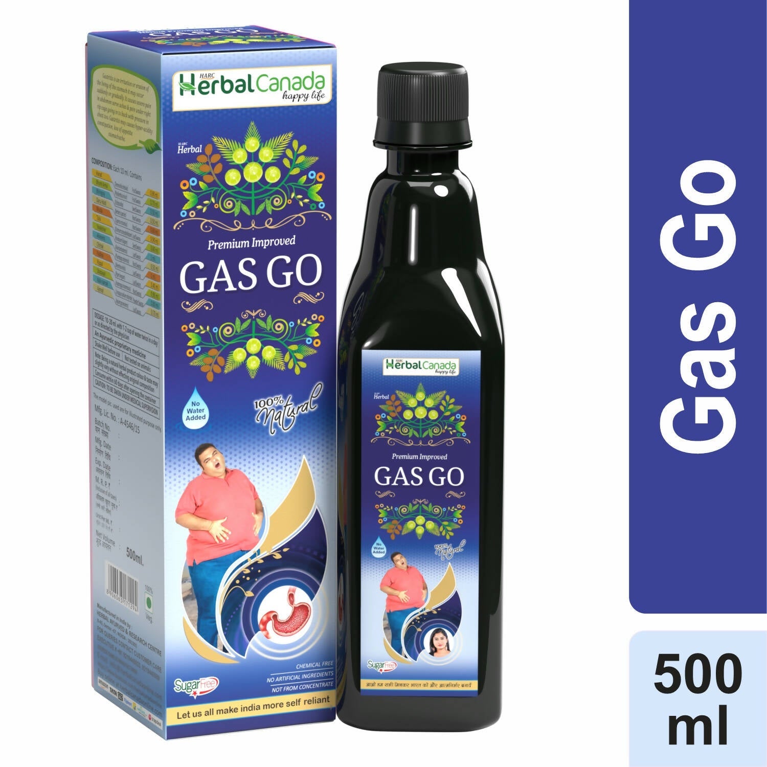 Herbal Canada Gas Go - Swadesiicart