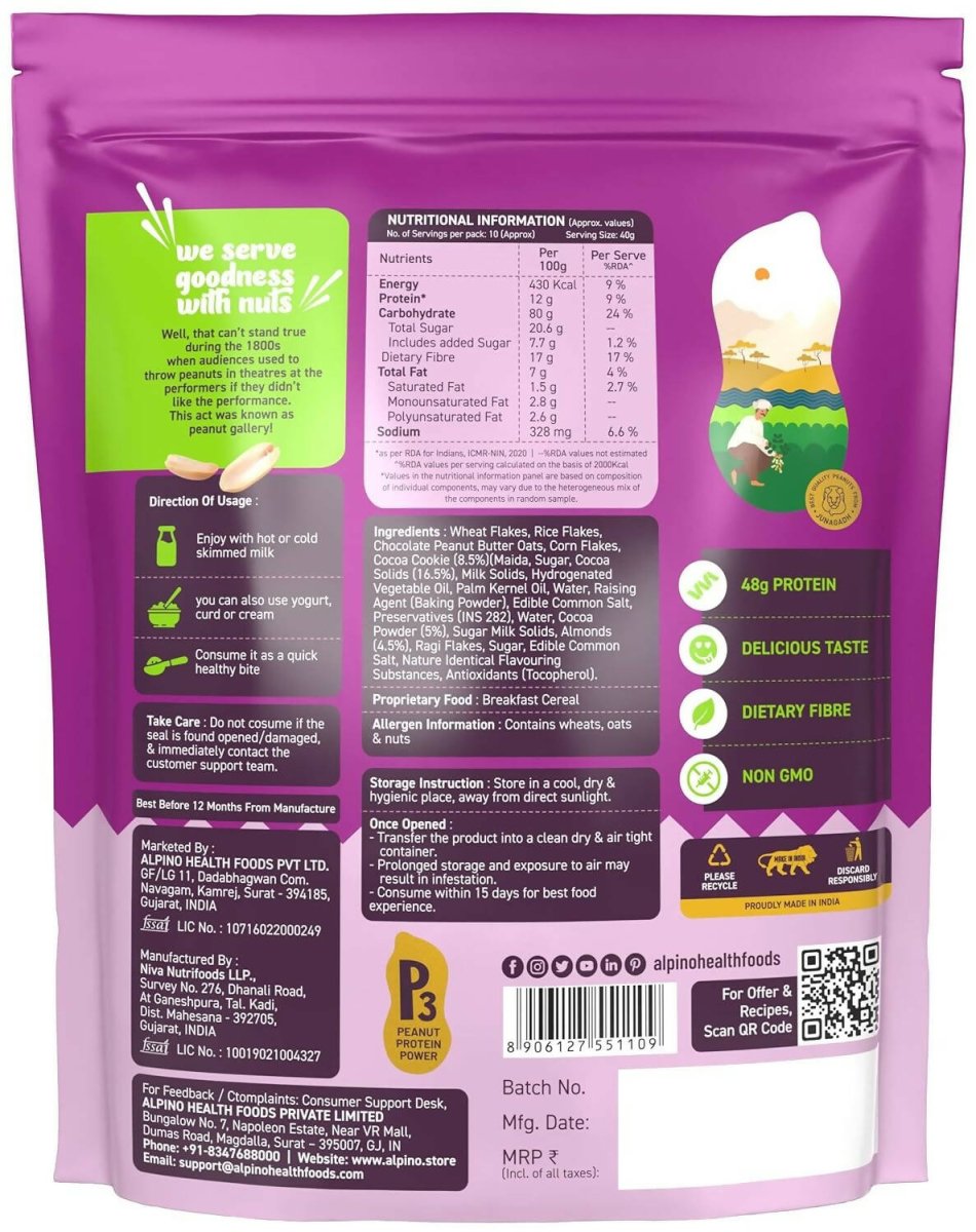 Alpino Chocolate Super Muesli Nuts & Cookies - Swadesiicart