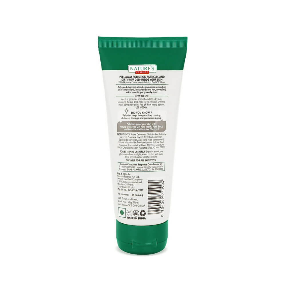 Nature's Essence Active Charcoal Peel-Off Mask - Swadesiicart