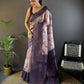 Joban Fashion Light Purple Floral Motifs Banarasi Silk Sarees | Swadesiicart