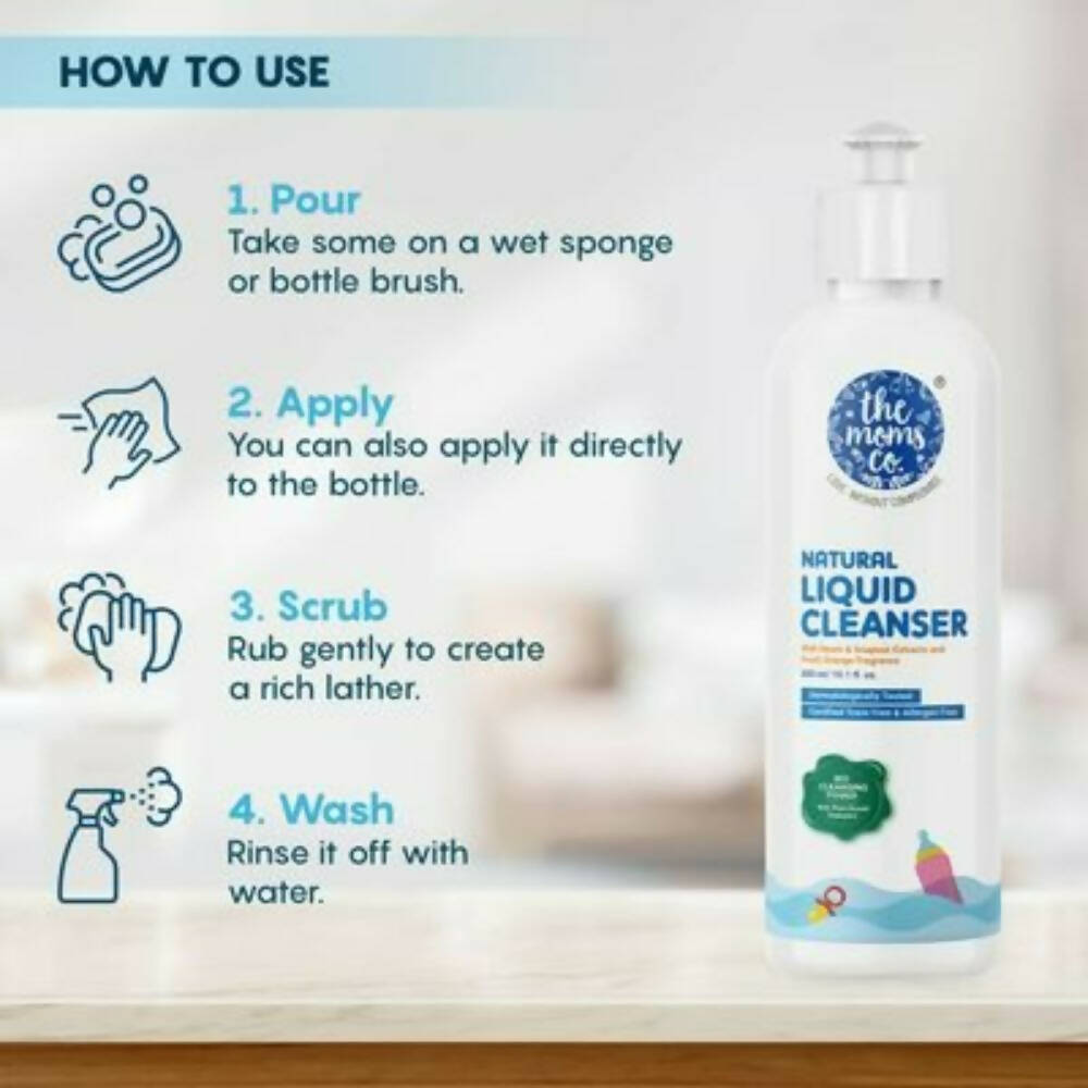 The Moms Co Natural Liquid Cleanser - Swadesiicart