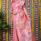Jyoti Fashion Women's Baby Pink Banarasi Silk Zari Woven Saree with Blouse | Swadesiicart