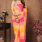 Partywear Designer Multi Georgette Fancy Saree - Satrangi | Swadesiicart