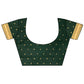 Joban Fashion Dark Green Banarasi Soft Silk Woven Saree | Swadesiicart