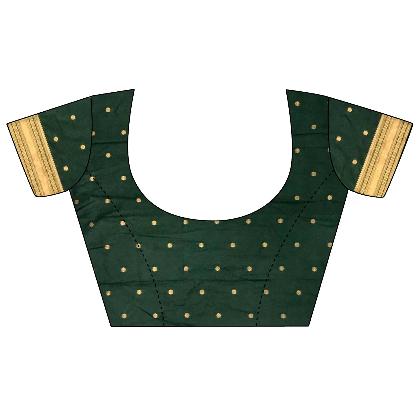 Joban Fashion Dark Green Banarasi Soft Silk Woven Saree | Swadesiicart