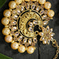 Mominos Fashion Joharkamal Kundan work Earrings with Tika - Swadesiicart