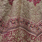 Jyoti Fashion Women's Rani Pink Velvet Fancy Dori & Sequins Multi Thread Embroidered with Diamond Work Wedding Lehenga Choli | Swadesiicart