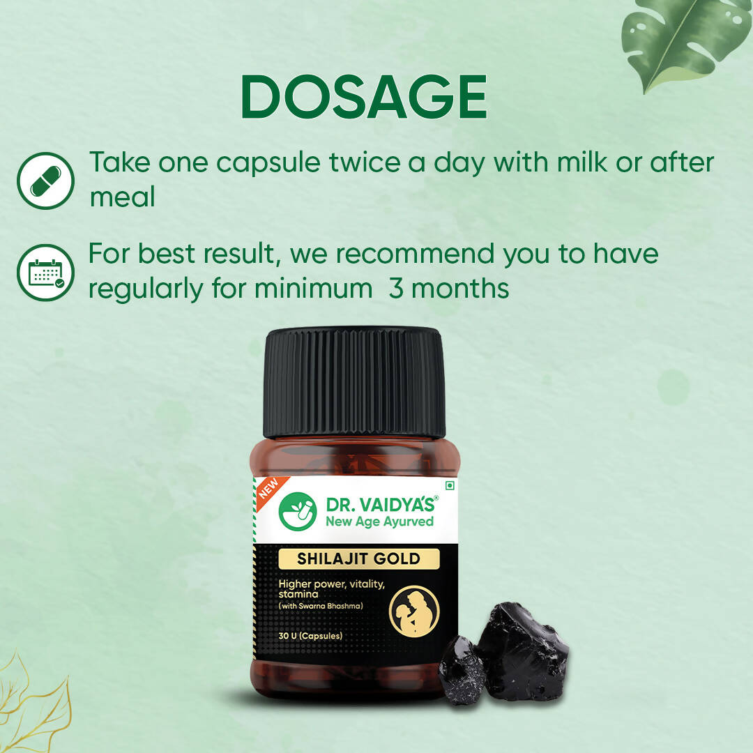 Dr. Vaidya's SJ Gold Capsules | Swadesiicart
