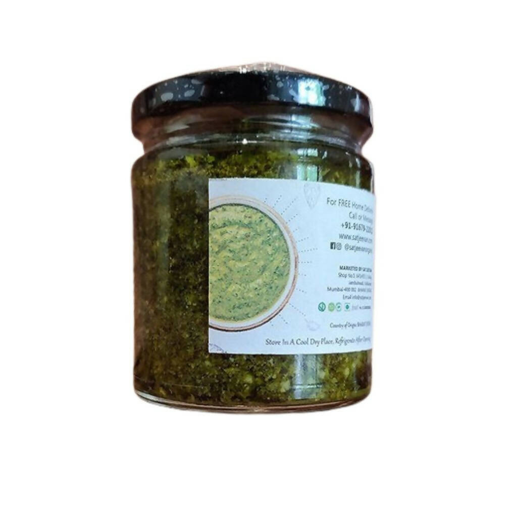 Satjeevan Organic Basil Pesto Sauce - Swadesiicart