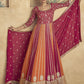 Vegaa Fashion Red Real Georgette Embroidered Anarkali Suit - Swadesiicart