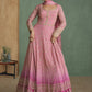 Vegaa Fashion Light Pink Real Georgette Embroidered Anarkali Suit - Swadesiicart