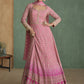 Vegaa Fashion Light Pink Real Georgette Embroidered Anarkali Suit - Swadesiicart