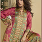 Vegaa Fashion Pink Crepe Silk Emblissed Mirror Work Designer Cord Set - Swadesiicart