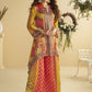 Vegaa Fashion Yellow Crepe Silk Emblissed Mirror Work Designer Cord Set - Swadesiicart
